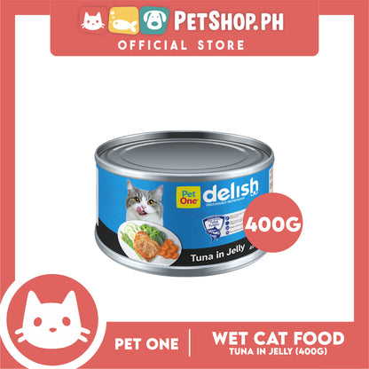 Pet One Delish Tuna in Jelly Wet Cat Food 400g