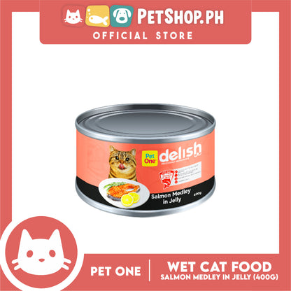 Pet One Delish Salmon in Jelly Wet Cat Food 400g