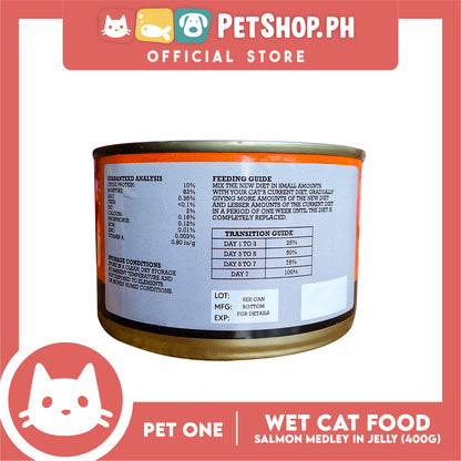 Pet One Delish Salmon in Jelly Wet Cat Food 400g