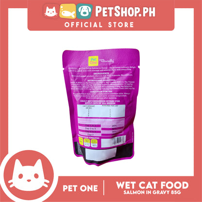 Pet One Delish Salmon in Gravy Wet Cat Food 85g