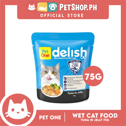 Pet One Delish Tuna in Jelly Cat Wet Food 75g