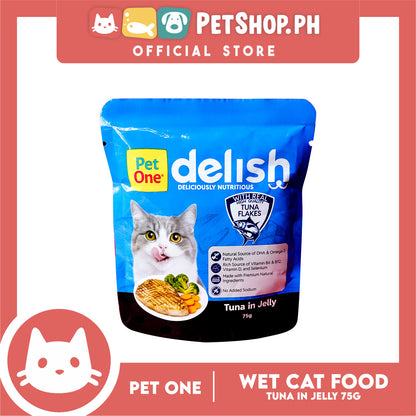 Pet One Delish Tuna in Jelly Cat Wet Food 75g