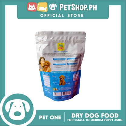 Pet One Puppy Dog Dry Food 350g for small to medium dogs