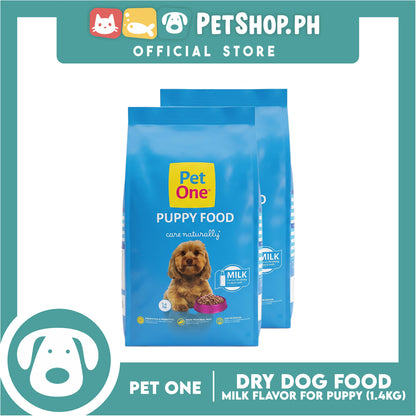 2pcs Pet One Puppy Dry Dog Food - Care Naturally 1.4kg