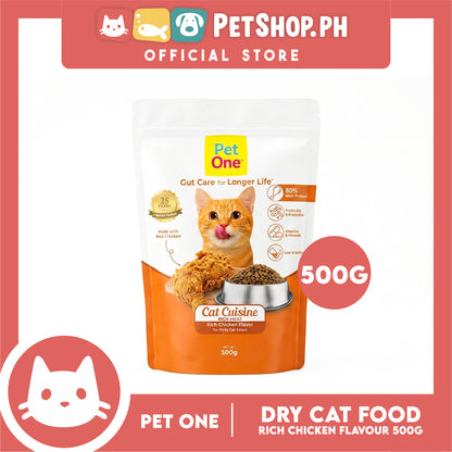 Pet One Cat Cuisine Rich Meat Chicken Flavor for All Life Stages 500g