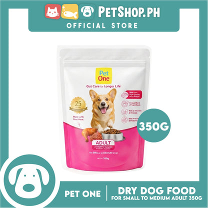 Pet One Adult Dog Dry Food 350g for small to medium dogs