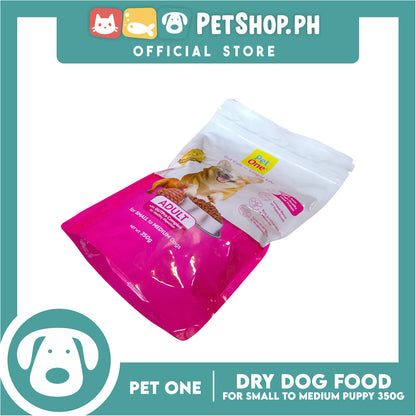 Pet One Adult Dog Dry Food 350g for small to medium dogs