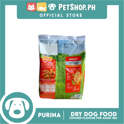 Purina Friskies Adult Dog Dry Food with Real Chicken 1kg