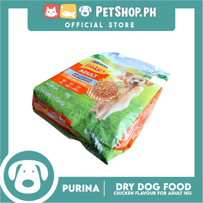 Purina Friskies Adult Dog Dry Food with Real Chicken 1kg