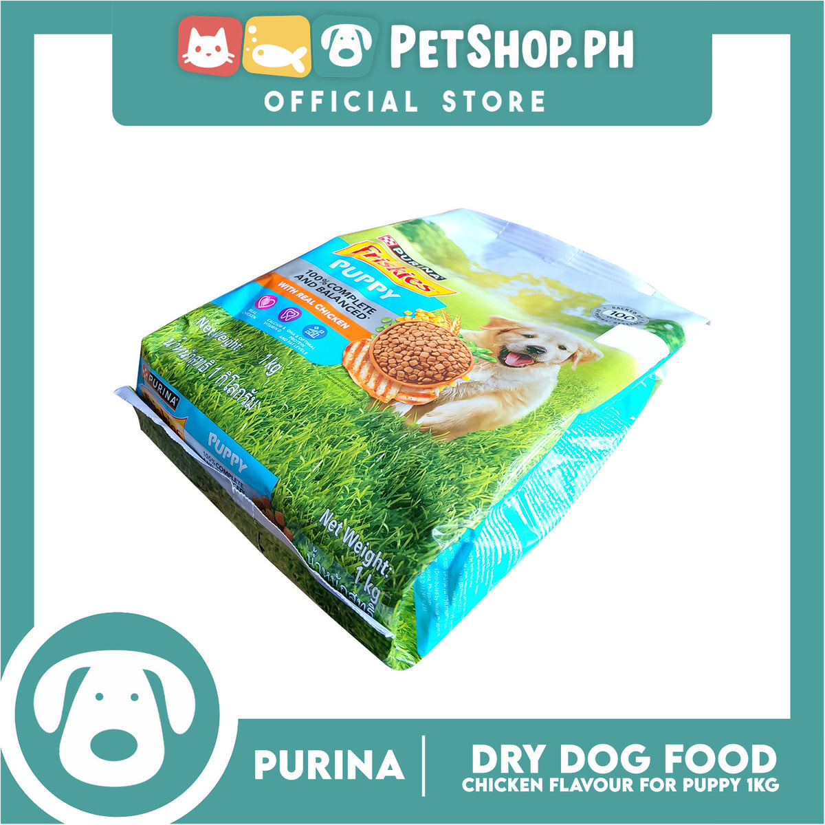 Purina Friskies Puppy Dog Dry Food with Real Chicken 1kg