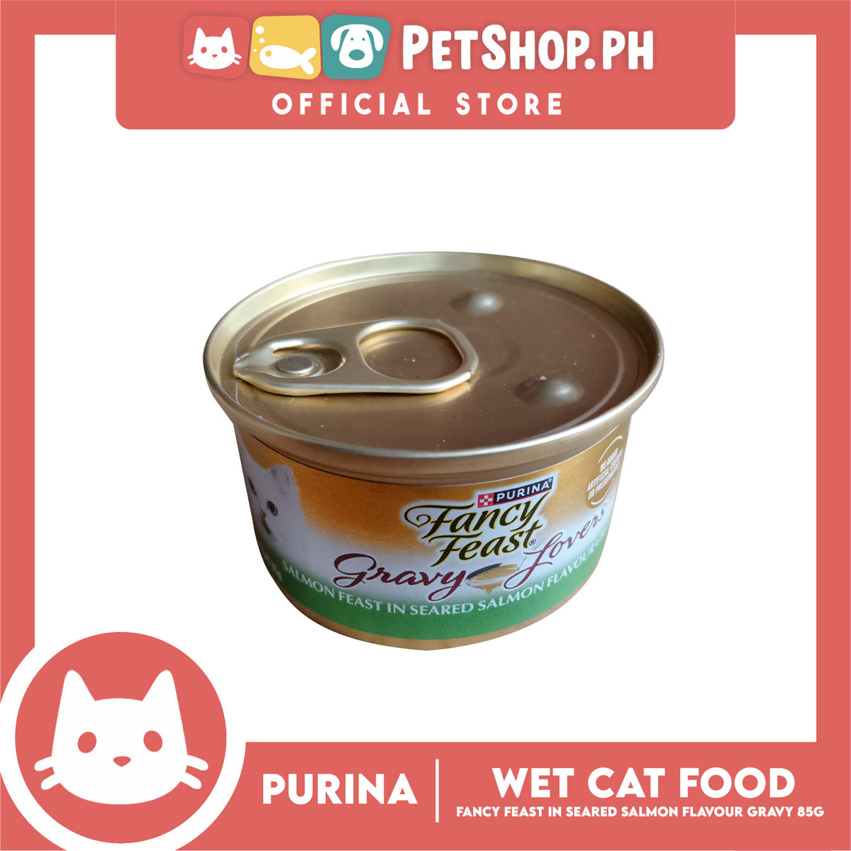 Purina Fancy Feast Gravy Lovers Salmon Feast in Seared Salmon Adult Cat Wet Food (85g)
