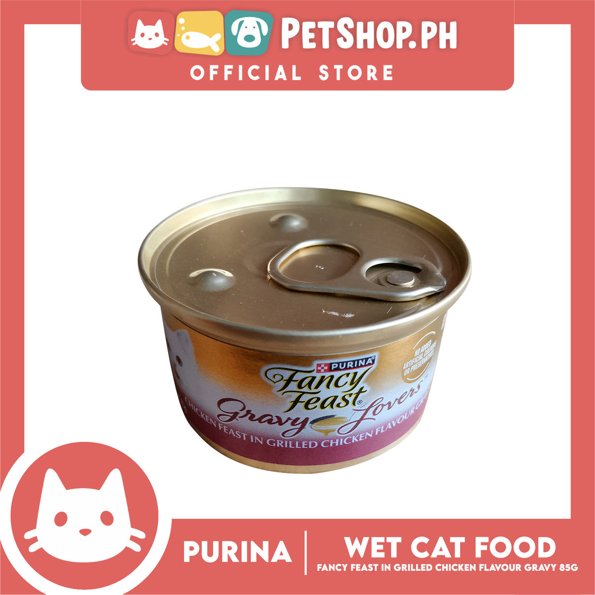 Purina Fancy Feast Gravy Lovers Chicken Feast in Grilled Chicken  Adult Cat Wet Food (85g)