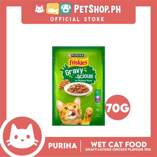 Purina Friskies Gravy-licious Chicken Flavor for Adult Cat Wet Food 70g