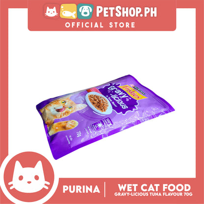 Purina Friskies Gravy-licious Tuna Flavor for Adult Cat Wet Food 70g