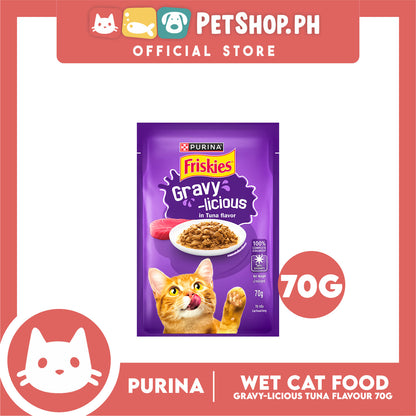 Purina Friskies Gravy-licious Tuna Flavor for Adult Cat Wet Food 70g