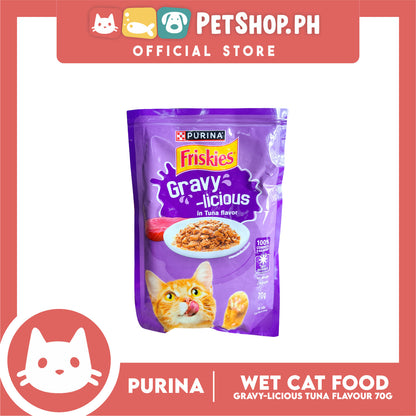 Purina Friskies Gravy-licious Tuna Flavor for Adult Cat Wet Food 70g