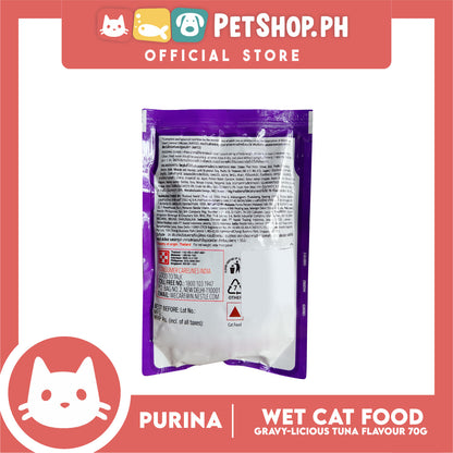 Purina Friskies Gravy-licious Tuna Flavor for Adult Cat Wet Food 70g