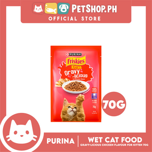 Purina Friskies Gravy-licious Chicken Flavor for Kitten Cat Wet Food 70g