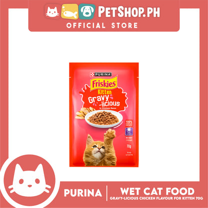 Purina Friskies Gravy-licious Chicken Flavor for Kitten Cat Wet Food 70g