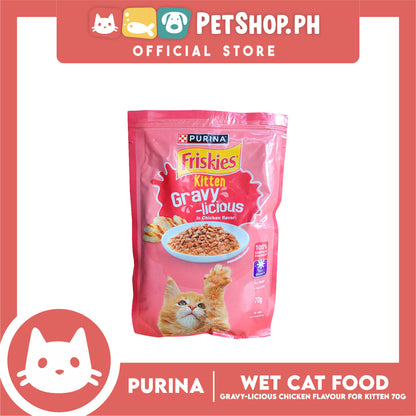 Purina Friskies Gravy-licious Chicken Flavor for Kitten Cat Wet Food 70g
