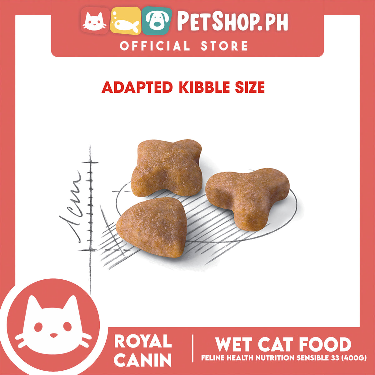 Royal Canin Sensible 33 (400g) Adult Dry Cat Food - Feline Health Nutrition