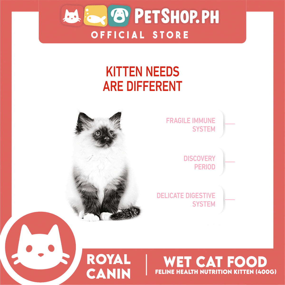 Royal Canin Kitten (400g) Dry Cat Food - Feline Health Nutrition