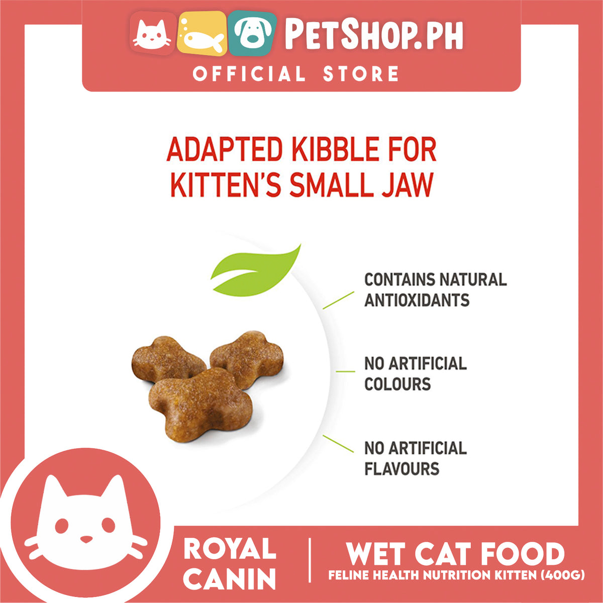 Royal Canin Kitten (400g) Dry Cat Food - Feline Health Nutrition