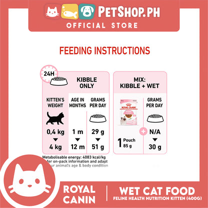 Royal Canin Kitten (400g) Dry Cat Food - Feline Health Nutrition