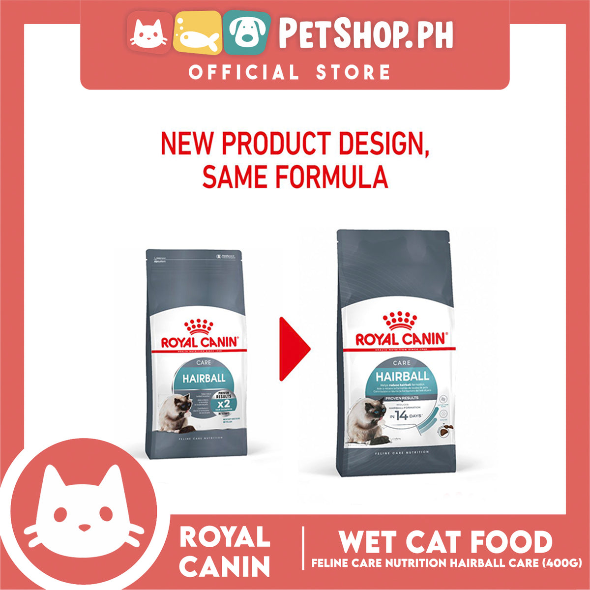 Royal Canin Hairball Care (400g) Adult Dry Cat Food - Feline Care Nutrition