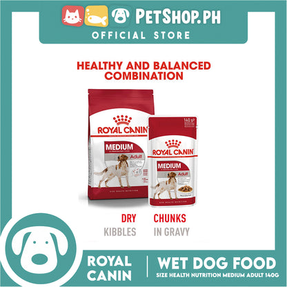 Royal Canin Medium Adult (140g) Wet Dog Food - Size Health Nutrition