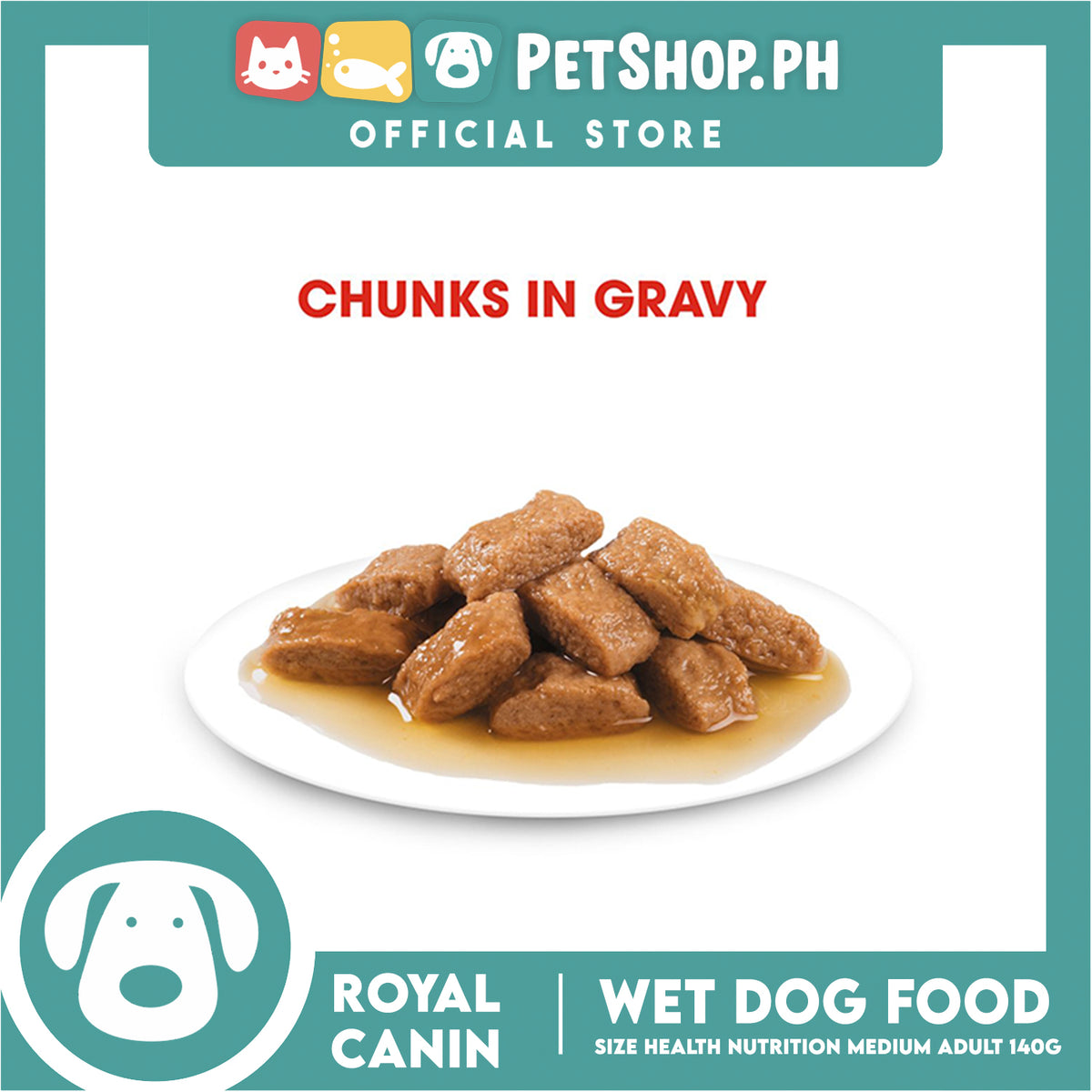 Royal Canin Medium Adult (140g) Wet Dog Food - Size Health Nutrition