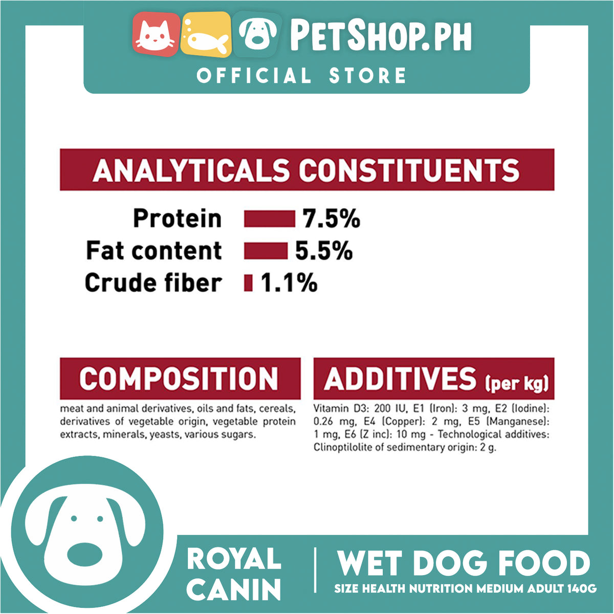 Royal Canin Medium Adult (140g) Wet Dog Food - Size Health Nutrition