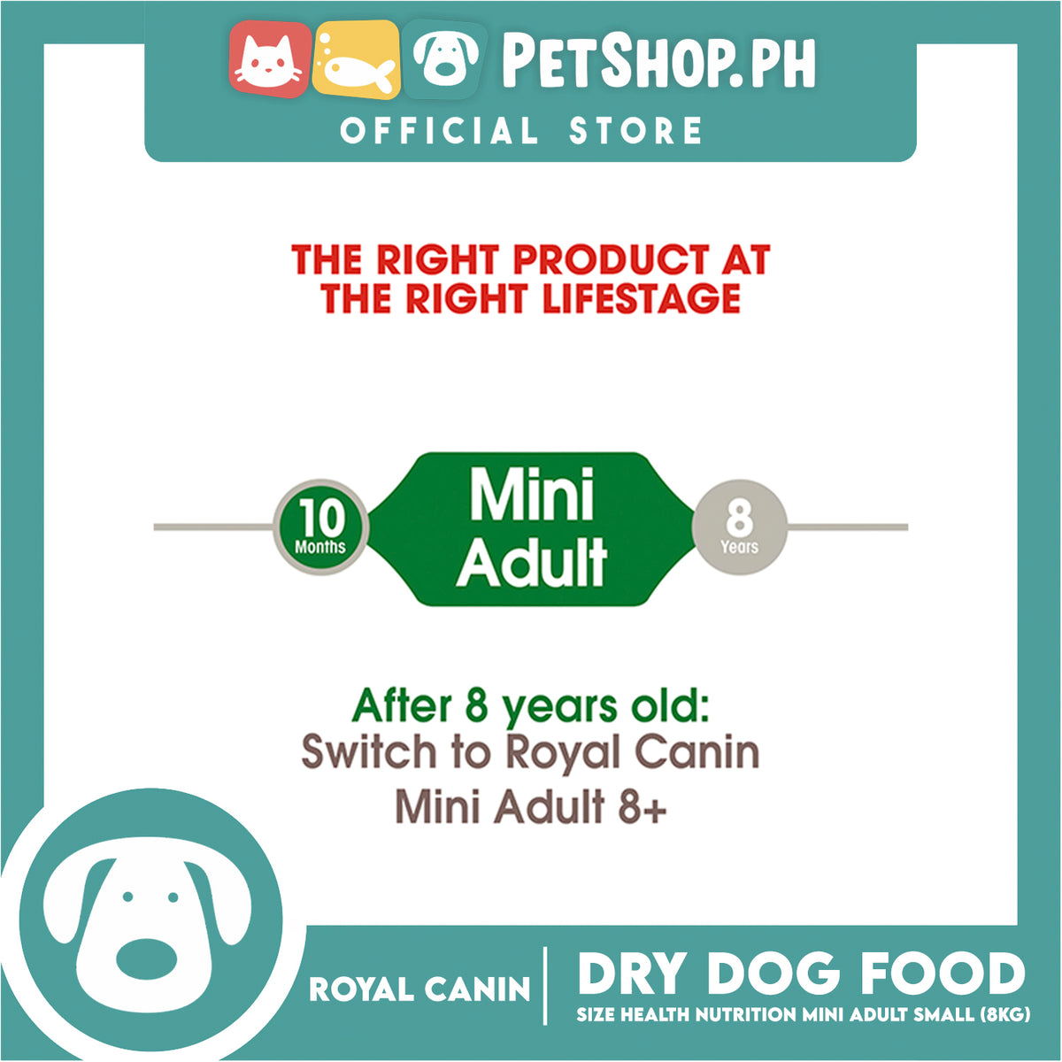 Royal Canin Mini  Adult (8kg) Dry Dog Food - Size Health Nutrition