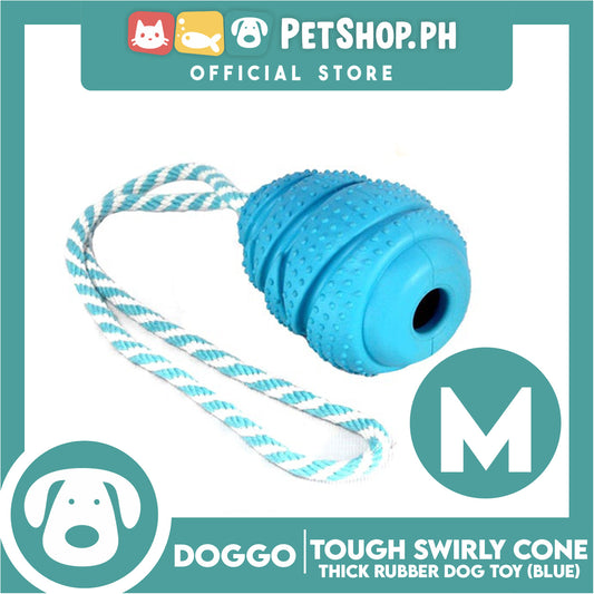 Doggo Tough Swirly Cone Design Blue (Medium)