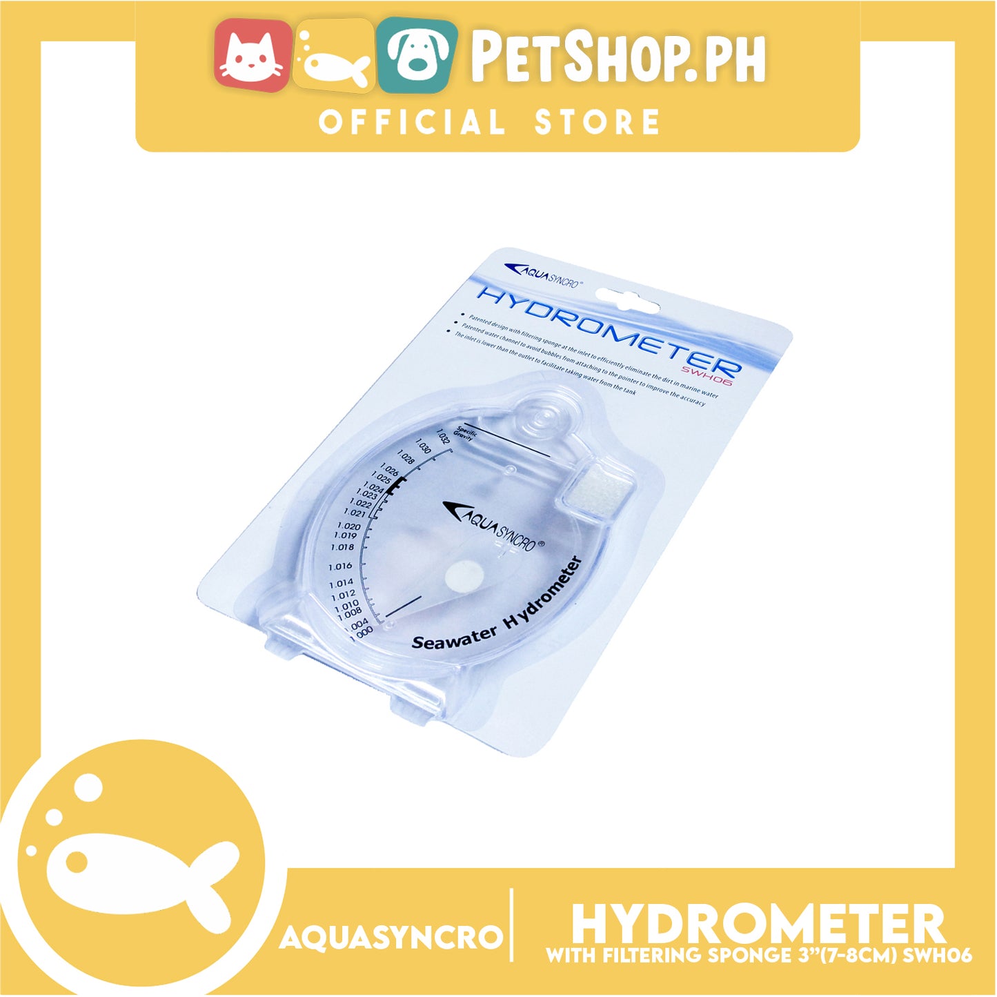 Aqua Syncro Hydrometer SWH06