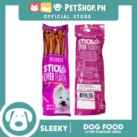Sleeky Chewy Snack Stick Liver Flavored 50g Dog Treats