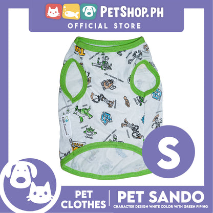 Pet Sando Character Design Print with Green Piping (Small) Perfect Fit for Dogs and Cats