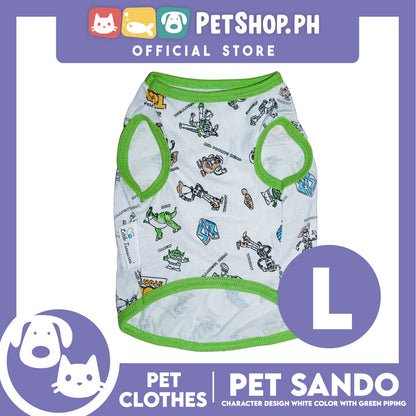 Pet Sando Character Design Print with Green Piping (Large) Perfect Fit for Dogs and Cats