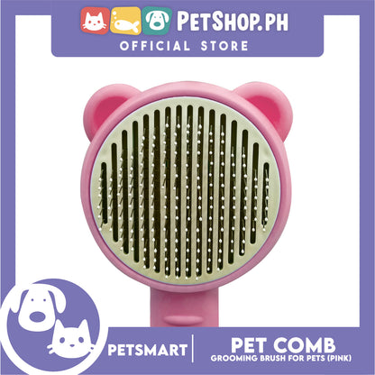 Pet Comb Easy Clean 01 (Pink) Grooming Brush for Pets