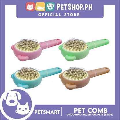 Pet Comb Easy Clean 01 (Beige) Grooming Brush for Pets
