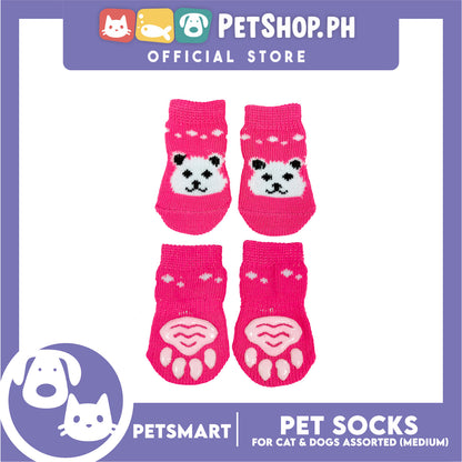 Pet Socks for Cats and Dogs Assorted Designs (Medium)