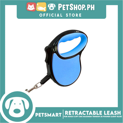 Retractable Leash for Dogs 11.5ft (3M) Maximum Tension 25pounds (Light Blue)