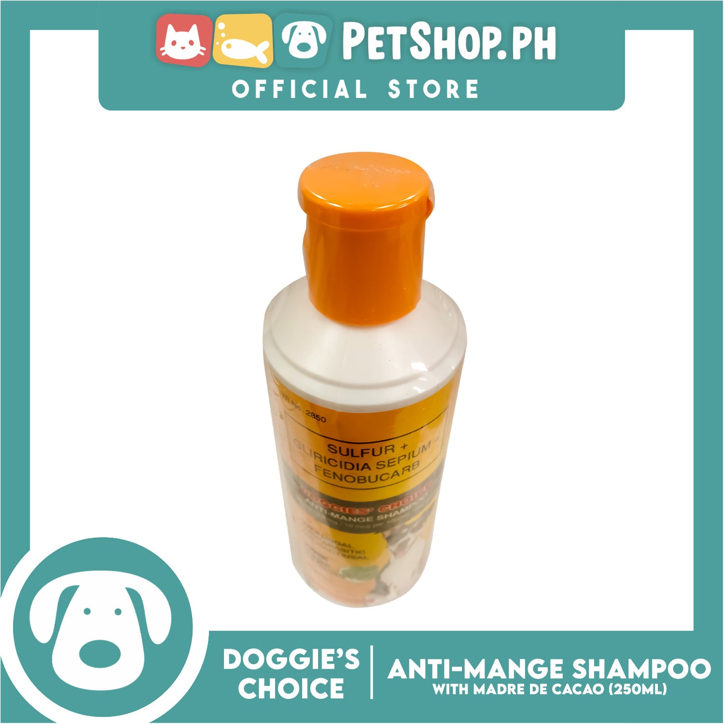 Doggies' Choice Anti-Mange Dog Shampoo with Madre de Cacao 250ml