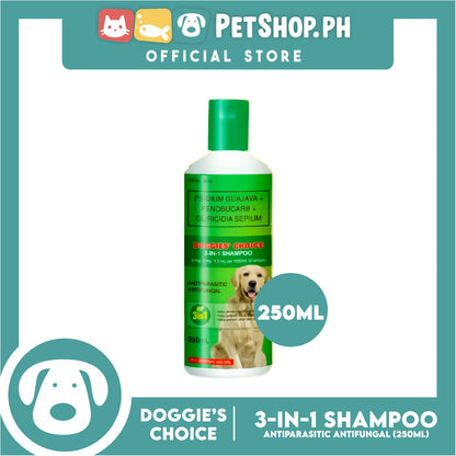 Doggies' Choice 3-IN-1 Dog Shampoo, Antiparasitic Antifungal 250ml