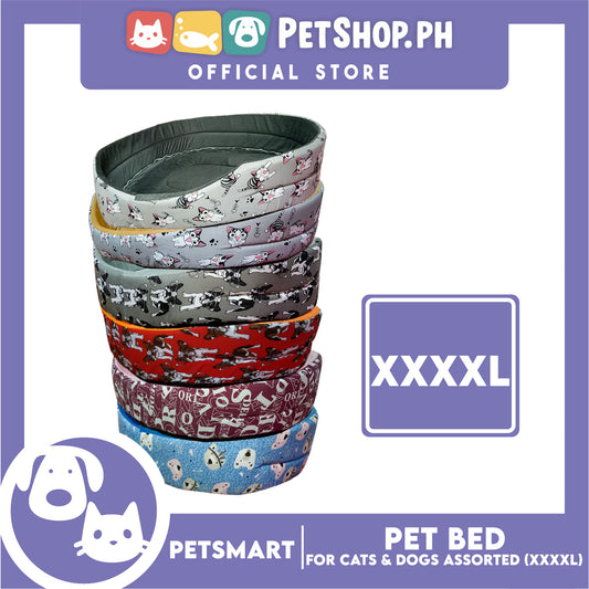 Pet Bed Soft and Comfortable Sleeping XXXXL (Assorted Colors and Designs) for Cats and Dogs