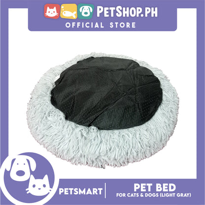 Pet Bed for Cats and Dogs (Light Gray Color) Medium Size 55cm x 45cm x 8cm