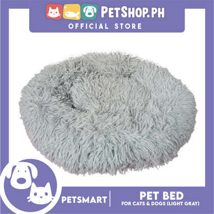 Pet Bed for Cats and Dogs (Light Gray Color) Medium Size 55cm x 45cm x 8cm