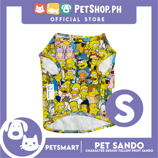 Pet Sando Character Design Yellow Print Color, Small Size (DG-CTN198S)