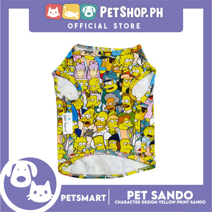 Pet Sando Character Design Yellow Print Color, Medium Size (DG-CTN198M)