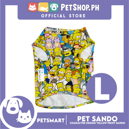 Pet Sando Character Design Yellow Print Color, Large Size (DG-CTN198L)